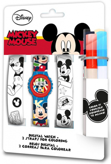watch set Mickey Mouse junior 23 cm 4-piece