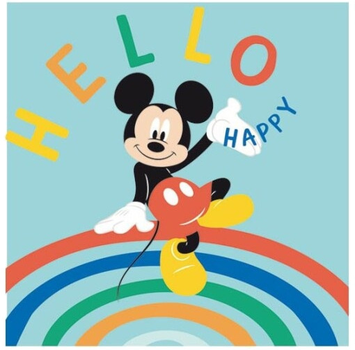 Disney kussen mickey mouse junior 40 x 40 cm polyester groen