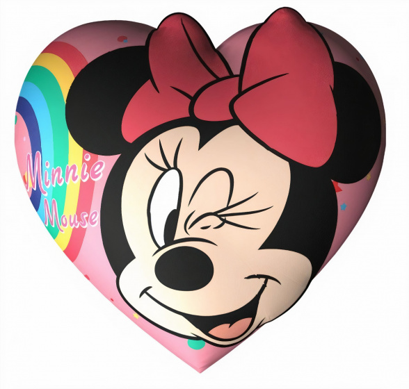 Disney kussen minnie mouse polyester 35 cm roze