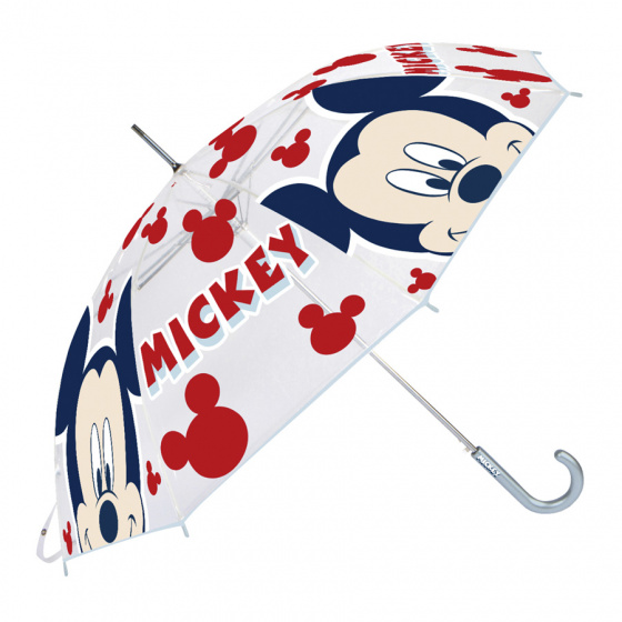 Disney dáždnik Mickey Mouse junior 60 x 70 cm priehľadný