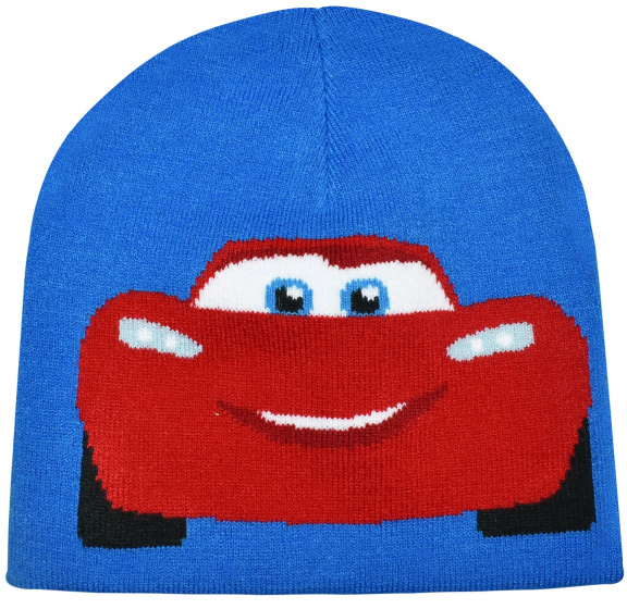 Disney čiapka Cars junior akryl/elastan modrá jednoveľ