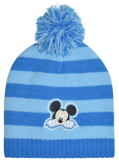 baby hat Mickey Mouse junior acrylic light blue one-size