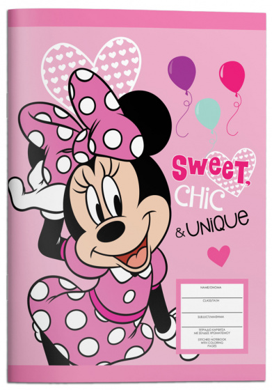 Disney notitieboek minnie mouse junior a3 papier lichtroze