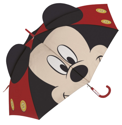 Disney dáždnik Mickey Mouse junior 86 cm čierno/červený