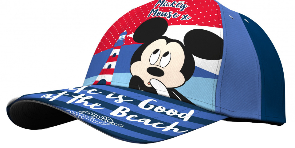 cap Mickey Mouse junior cotton blue/dark blue 52 cm