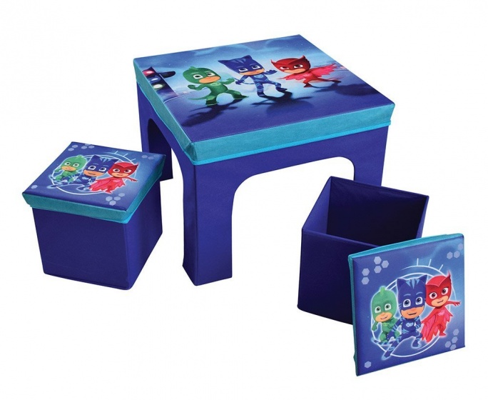 Disney pj masks opvouwbare tafel met stoelen blauw