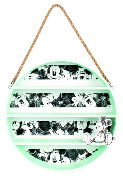 Disney plank mickey mouse junior 40 cm hout groen/wit