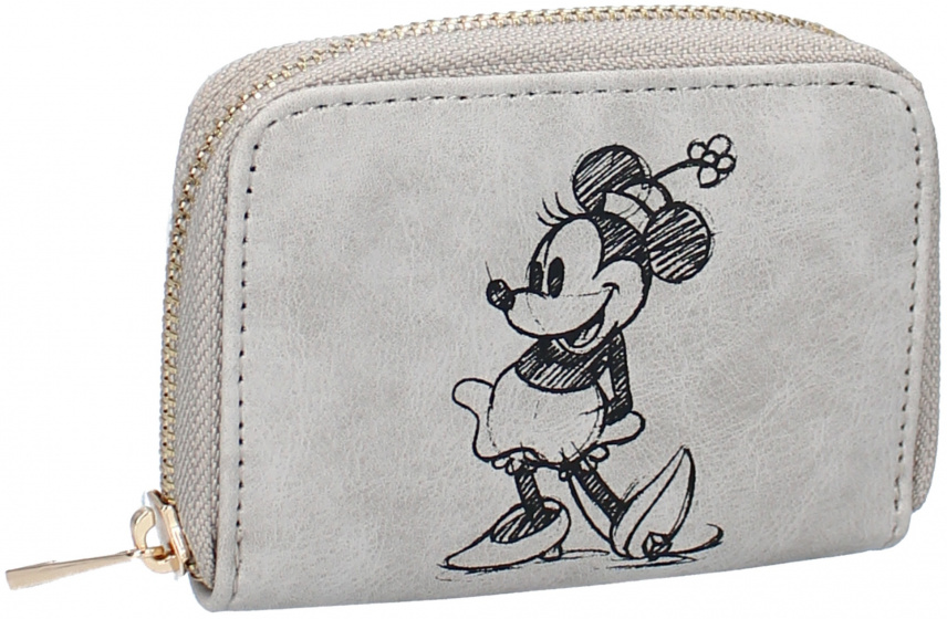 wallet Oh So Stylish Mickey Mouse PU 11 cm grey