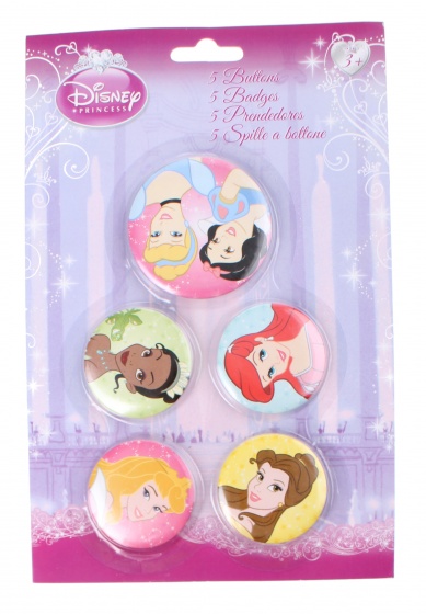 Disney gombíky Princess 5 ks