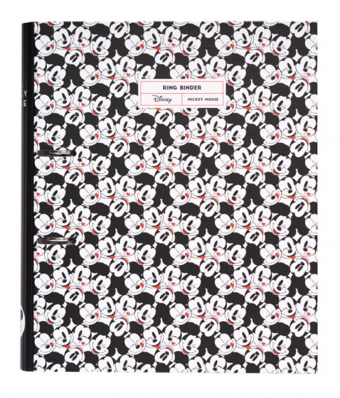 Disney krúžková väzba Mickey Mouse 2-krúžky A4 čierna/biela/červená