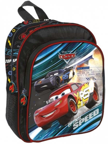 Disney batoh Cars junior 9 litrov 29 cm polyester čierna/červená