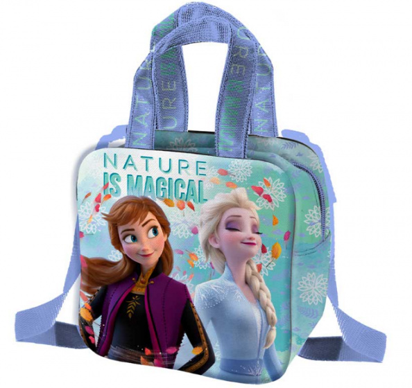 Disney taška cez rameno Frozen 2 l dievčenská polyesterová modrá/fialová