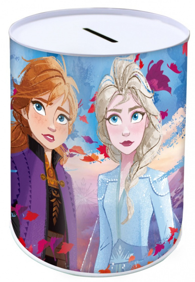 Disney pokladnička Frozen 15 x 10 cm hliník modrá/fialová