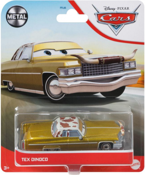 Disney autíčko Cars junior tlakovo odliate 1:55 zlaté