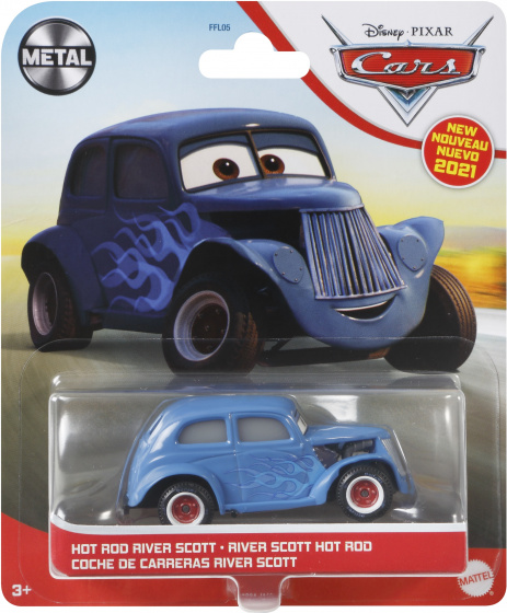Disney autíčko Cars junior tlakové liatie 1:55 svetlomodrá/čierna