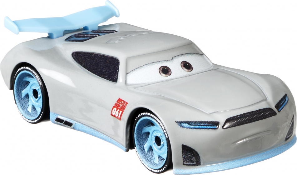 Disney autíčko Cars junior tlakové liatie 1:55 bielo/modré