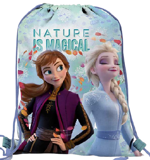Disney telocvičná taška Frozen girls 5,8l polyester modrá/fialová