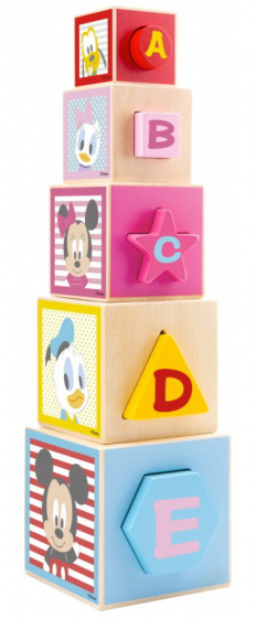 Disney stapeltoren mickey mouse junior 46 cm 10 delig