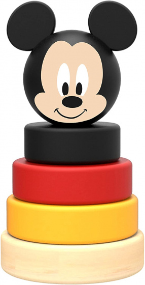 Disney stapeltoren mickey mouse junior 10 cm hout 5 delig