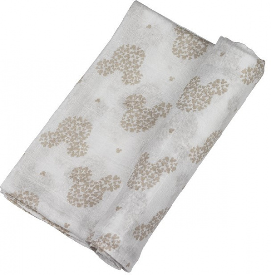 nursing towel Mickey Mouse 120 cm cotton white/beige