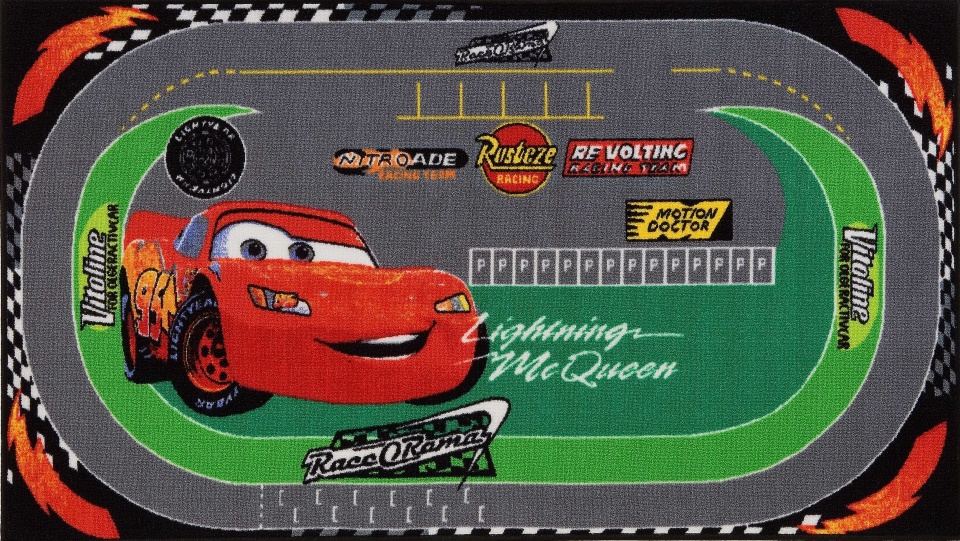 Disney vloerkleed cars racing 190 x 133 cm