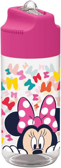water bottle Minnie Mouse girls 430 ml tritan pink
