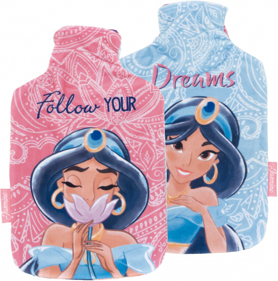 Disney waterkruik met hoes Jasmine 2 liter fleece roze/blauw Disney waterkruik met hoes Jasmine 2 liter fleece roze/blauw