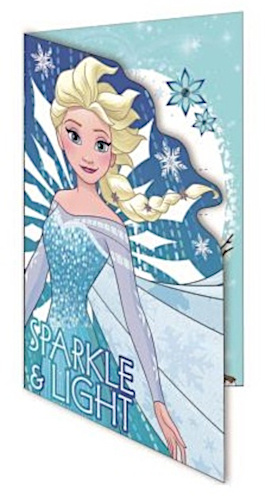 Disney blahoželanie Trblietavé trblietky 20 x 14 cm modré