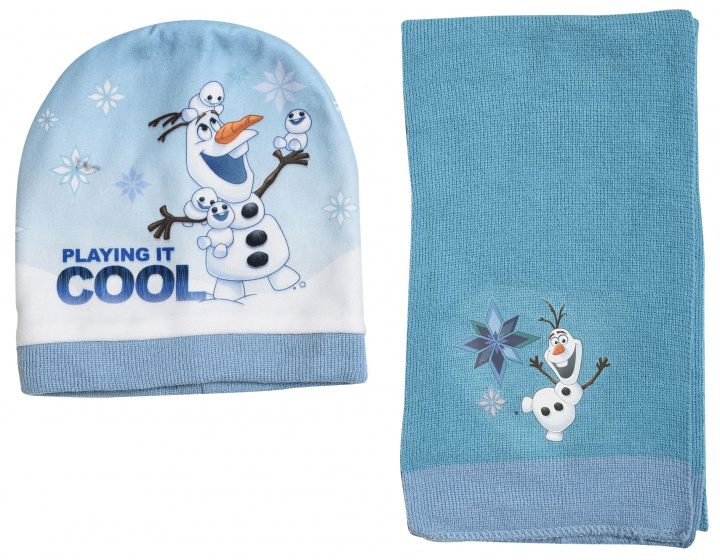 winter set Frozen junior acrylic light blue/blue 2-piece