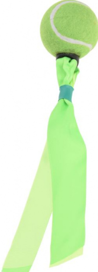dog toy with beep 6,5 cm rubber/felt green