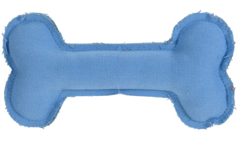 squeaky toy dog bone polyester 18 cm ružový