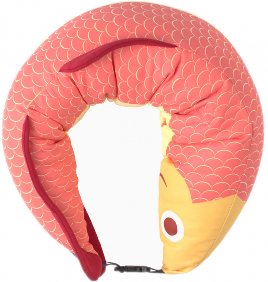 Doiy nekkussen sweet dreams fish 72 cm katoen/polyester roze