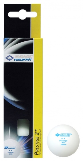 table tennis balls 2 Star Prestige 3 pieces white