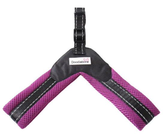dog harness Boomerang 46-50 cm airmesh purple