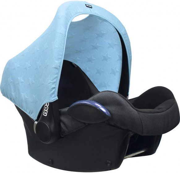 sunshade Sterren polyester UPF40+ light blue