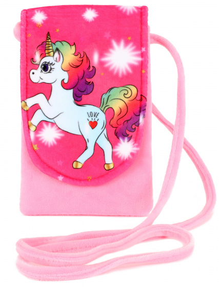 Dream Horse taška cez rameno Unicorn dievčenská textilná ružová