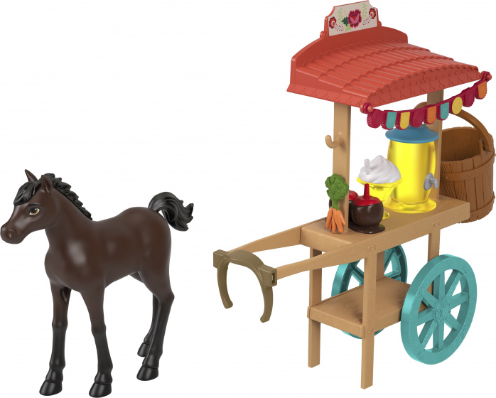 Dreamworks paardenspeelset miradero festival snack donkerbruin
