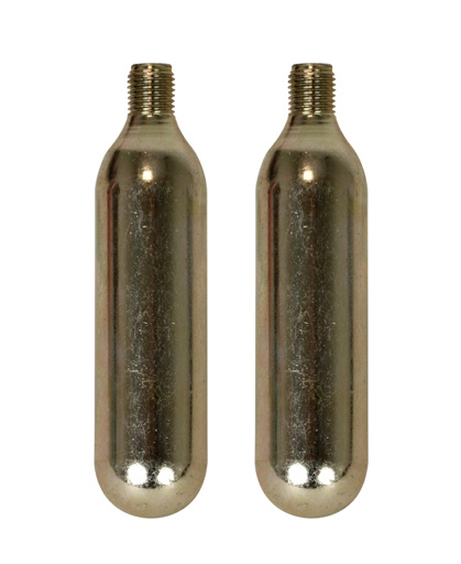 Dresco co2 patronen 16 gram staal zilver 2 delig