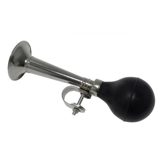 Dresco fietstoeter junior chroom 5,5 x 19 cm zwart