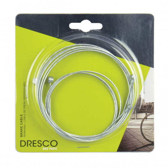 Dresco remkabel voor/achter staal zilver