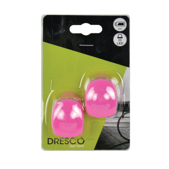 Dresco verlichtingsset led batterijen siliconen roze 2 delig