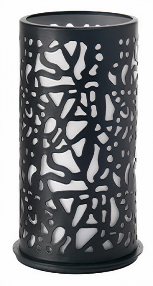 Duni svietnik Twist led 140 x 75 mm oceľový čierny