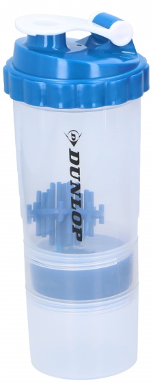 drinking bottle Fitness Shaker550 ml + 170 ml blue