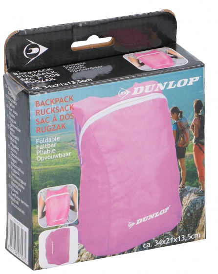 foldable backpack 34 x 21 cm pink 9 liter