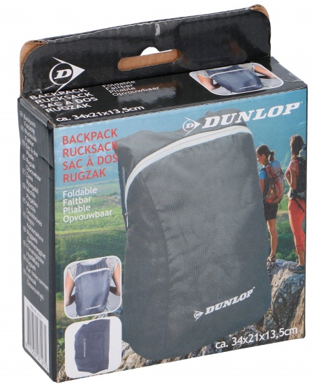 foldable backpack 34 x 21 cm black 9 litres