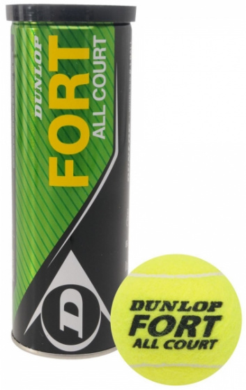 tennis ball Fort All Court rubber/felt yellow 3 pieces