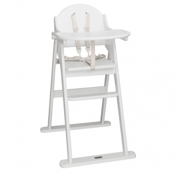 foldable high chair junior 90 cm wood white
