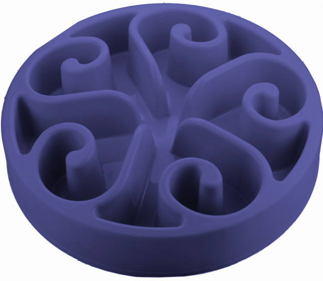 Eat Slow Live Longer slowfeeder 20,5 cm modrý