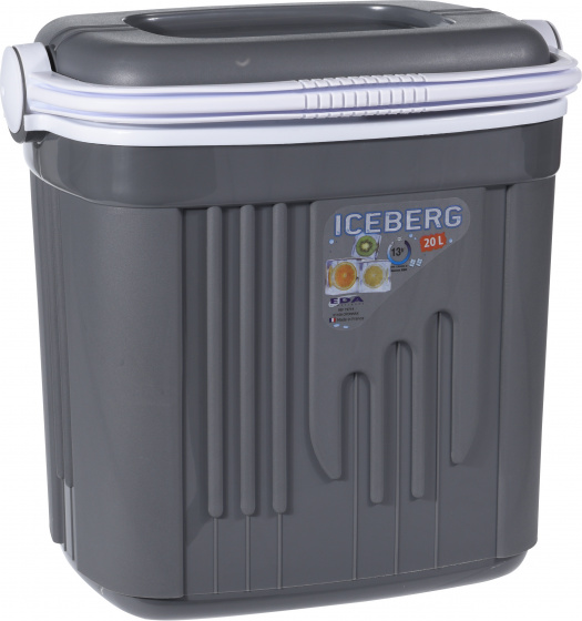 Cool box grey 20 litres 39 x 24 x 39 cm 1 piece