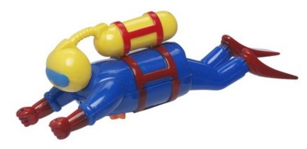 Wind-up bath toy: diver 19cm